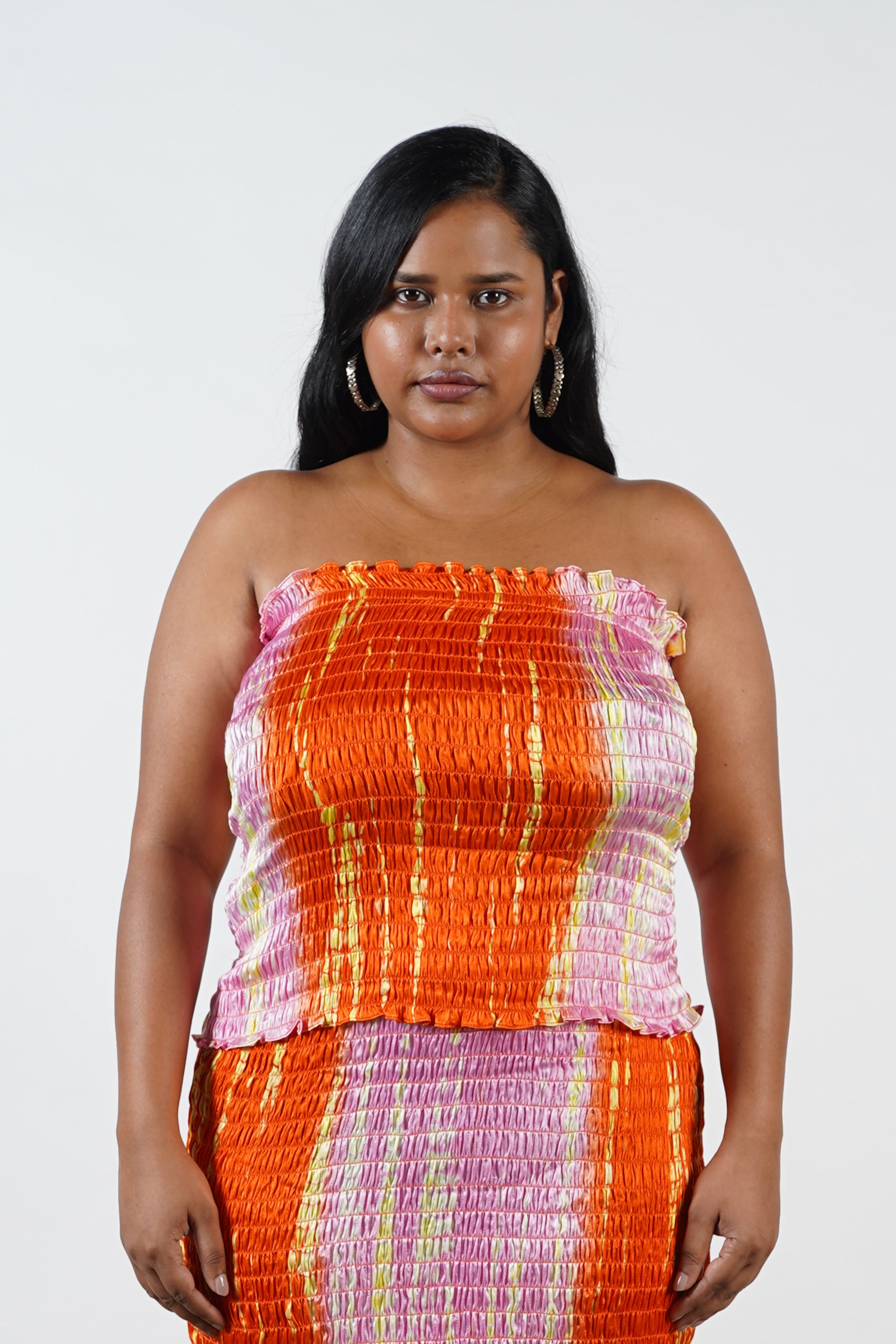 Smocked tube top plus size online