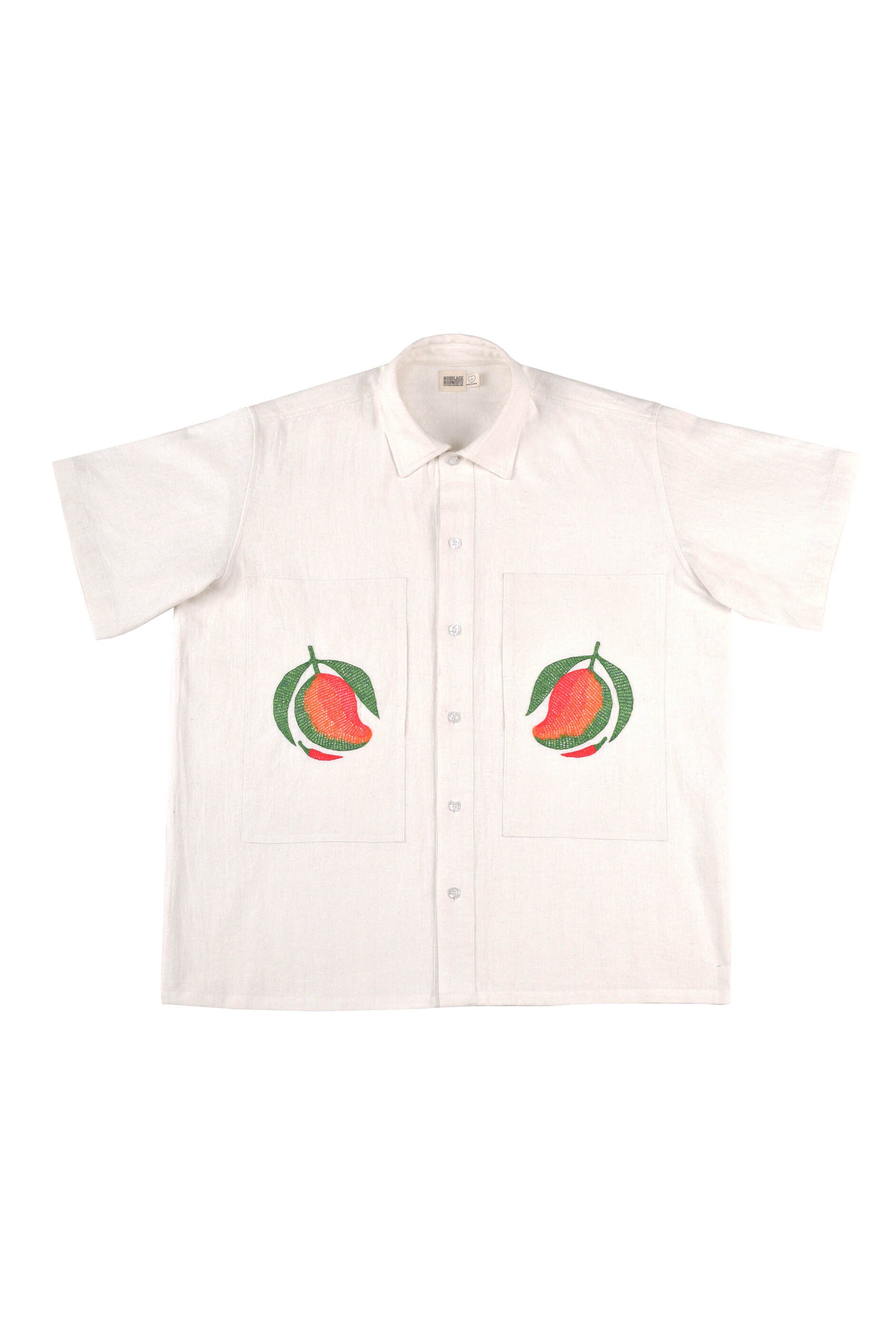 Mango SZN Classic Embroidered Shirt – NORBLACK NORWHITE