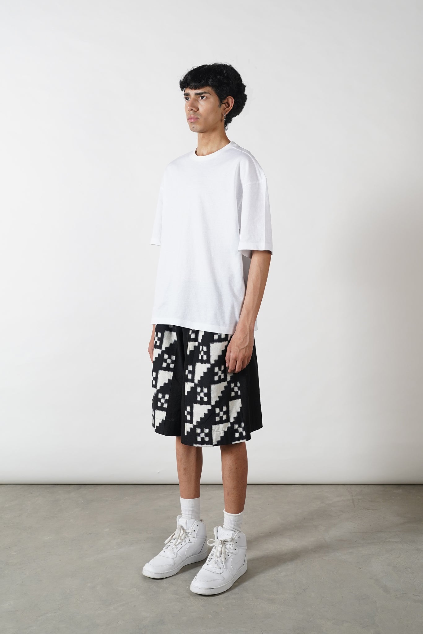 Ikat on Black Ball Shorts