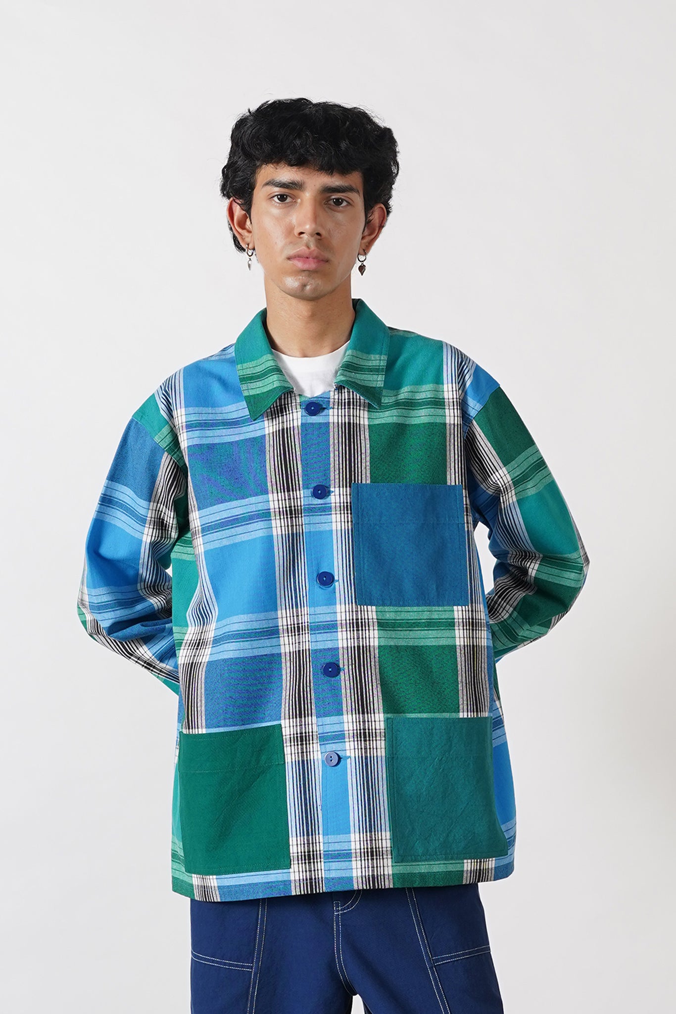 Maldives Plaid Worker Jacket