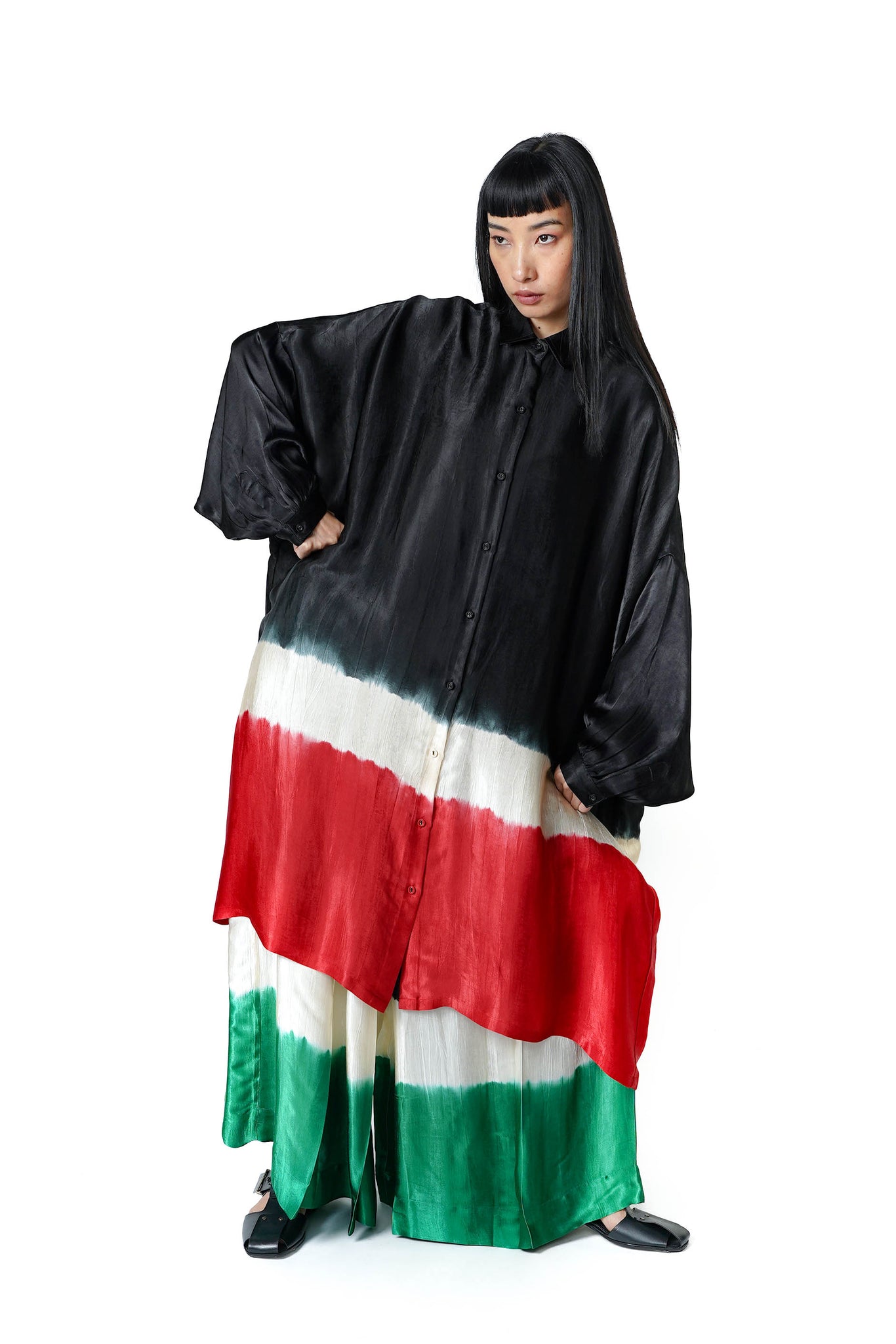 Square Shirt Dress [Watermelon]