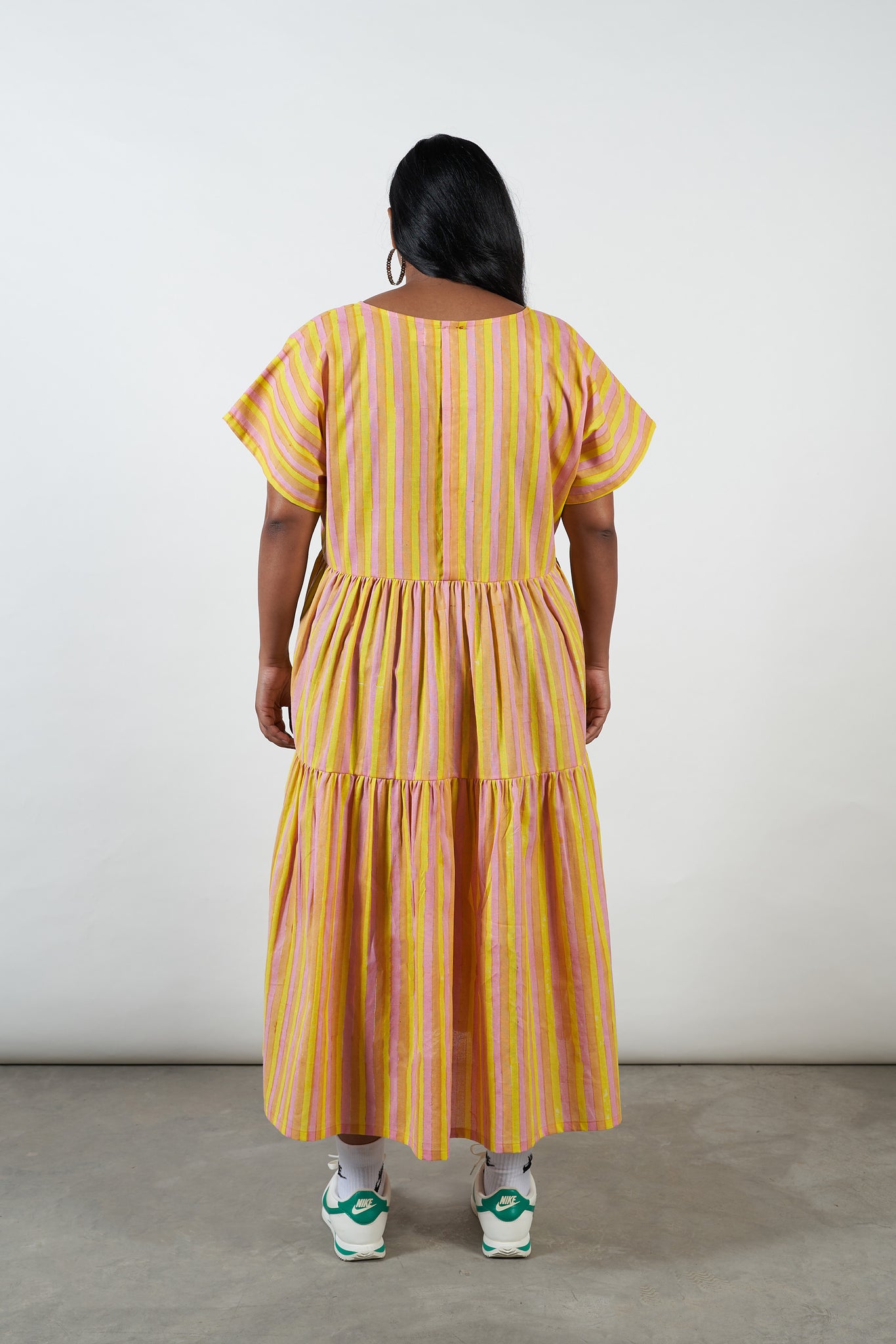 Sunny Clementine Tiered Dress