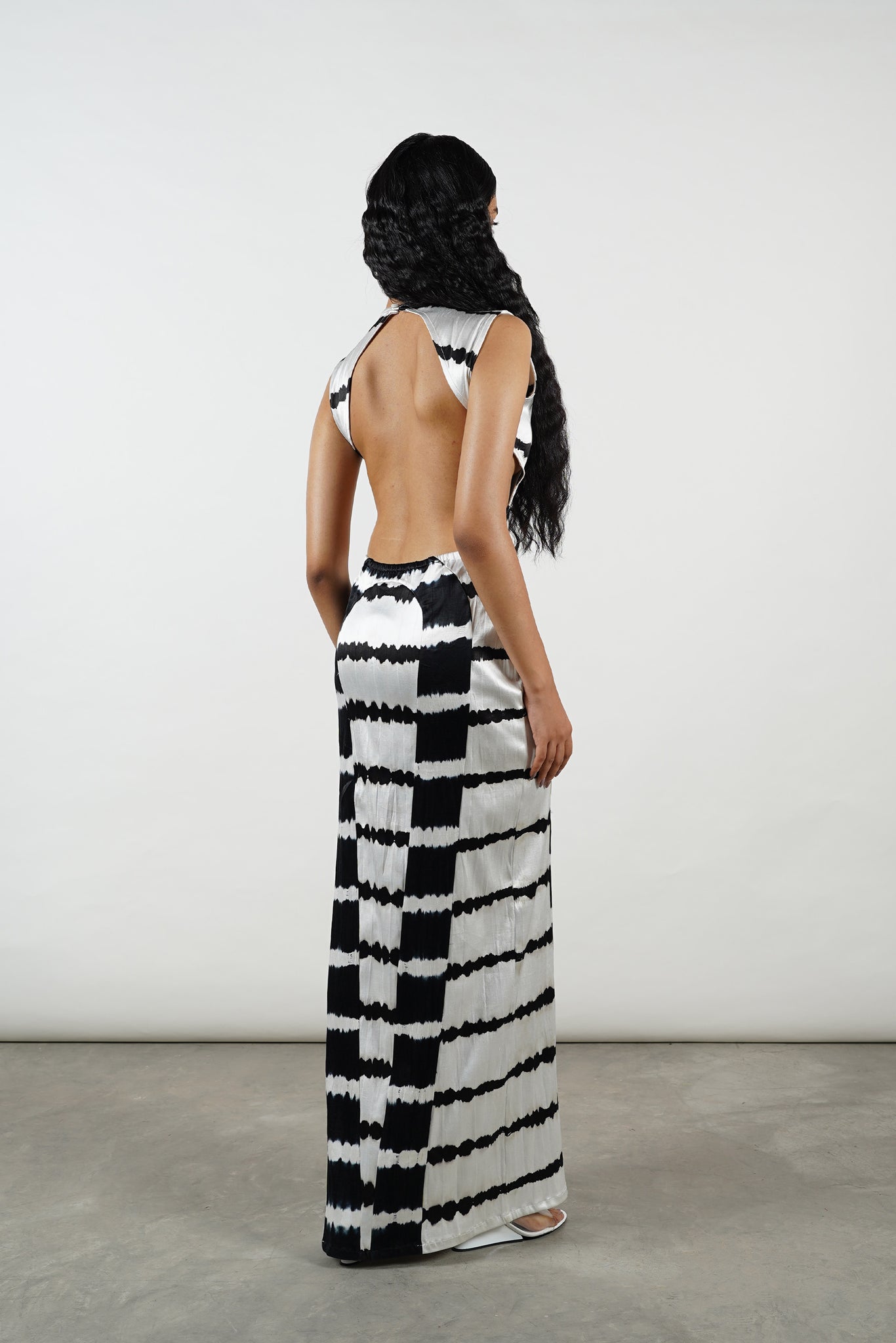 Snake Skin Dress (Black & White)