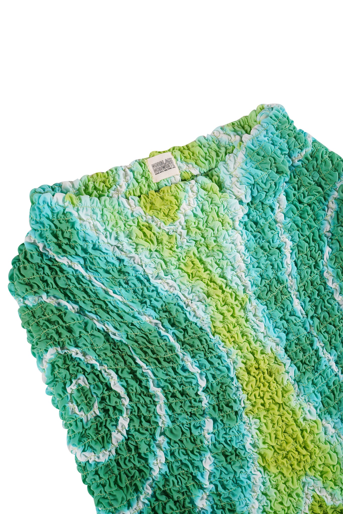 Bubble Smocked Tube Skirt [Lime Light]