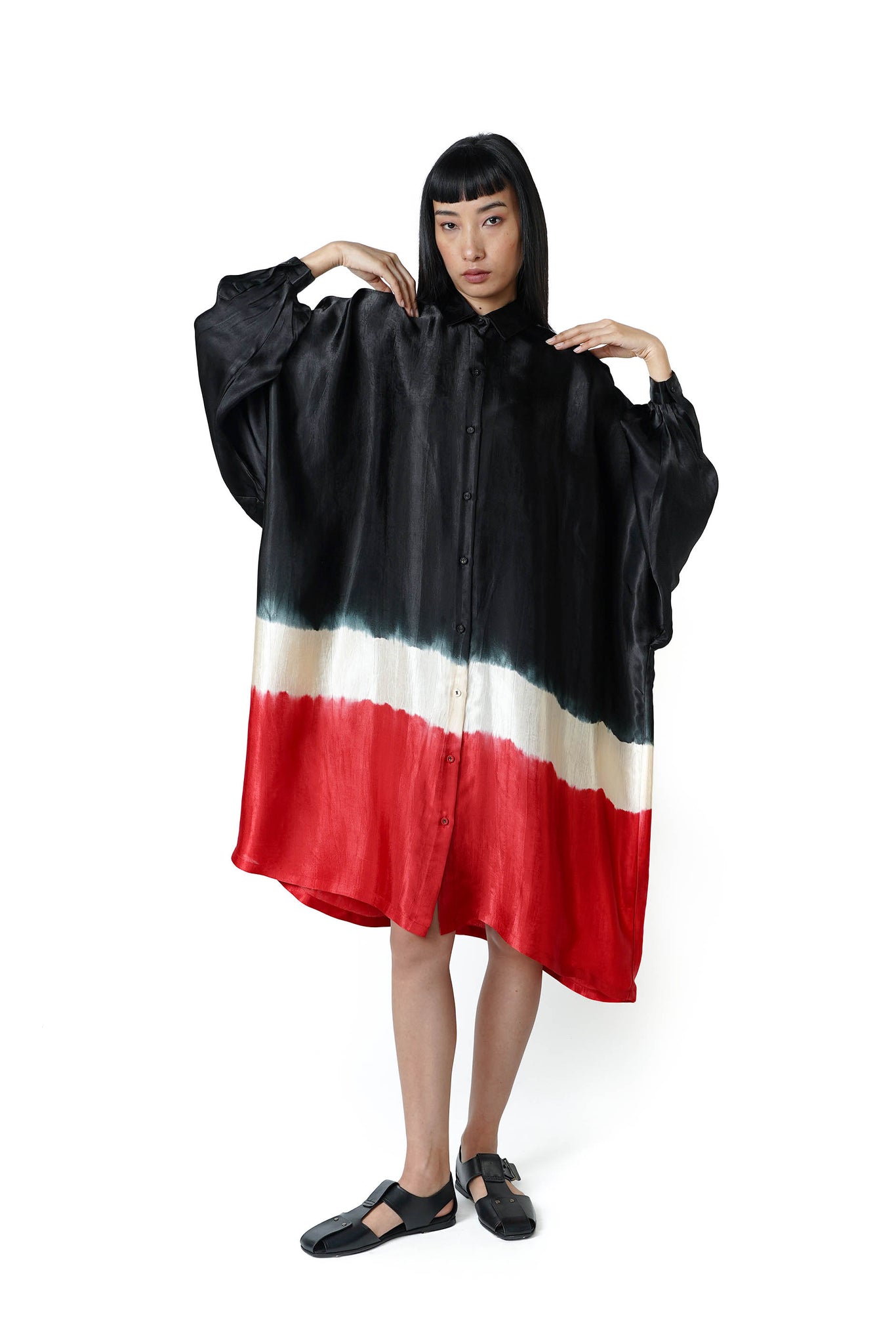 Square Shirt Dress [Watermelon]