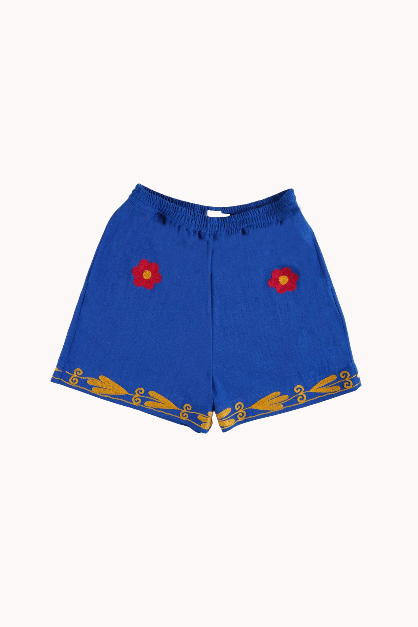 Wildflower Hand Embroidered Shorts