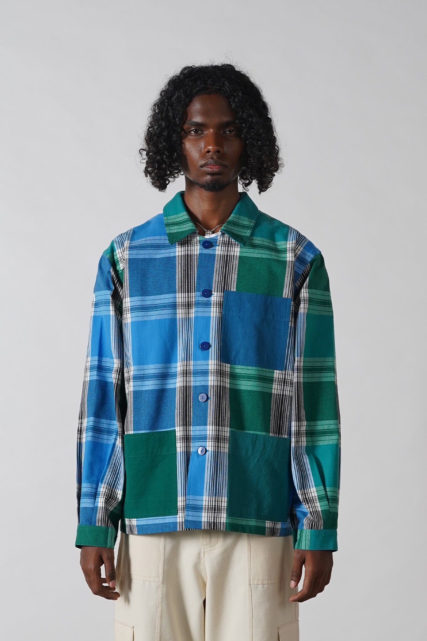 Maldives Plaid Worker Jacket