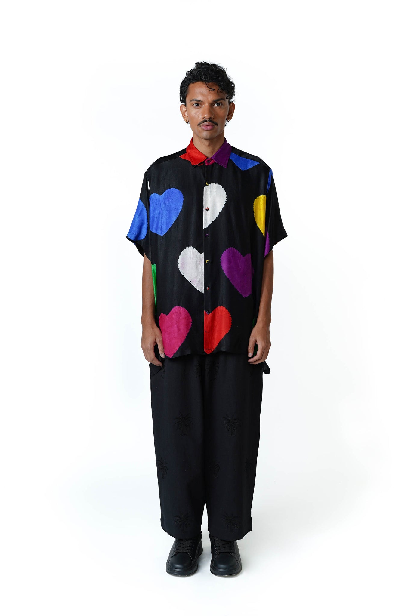 Boyfriend SS Shirt [Heart 4U Shibori]