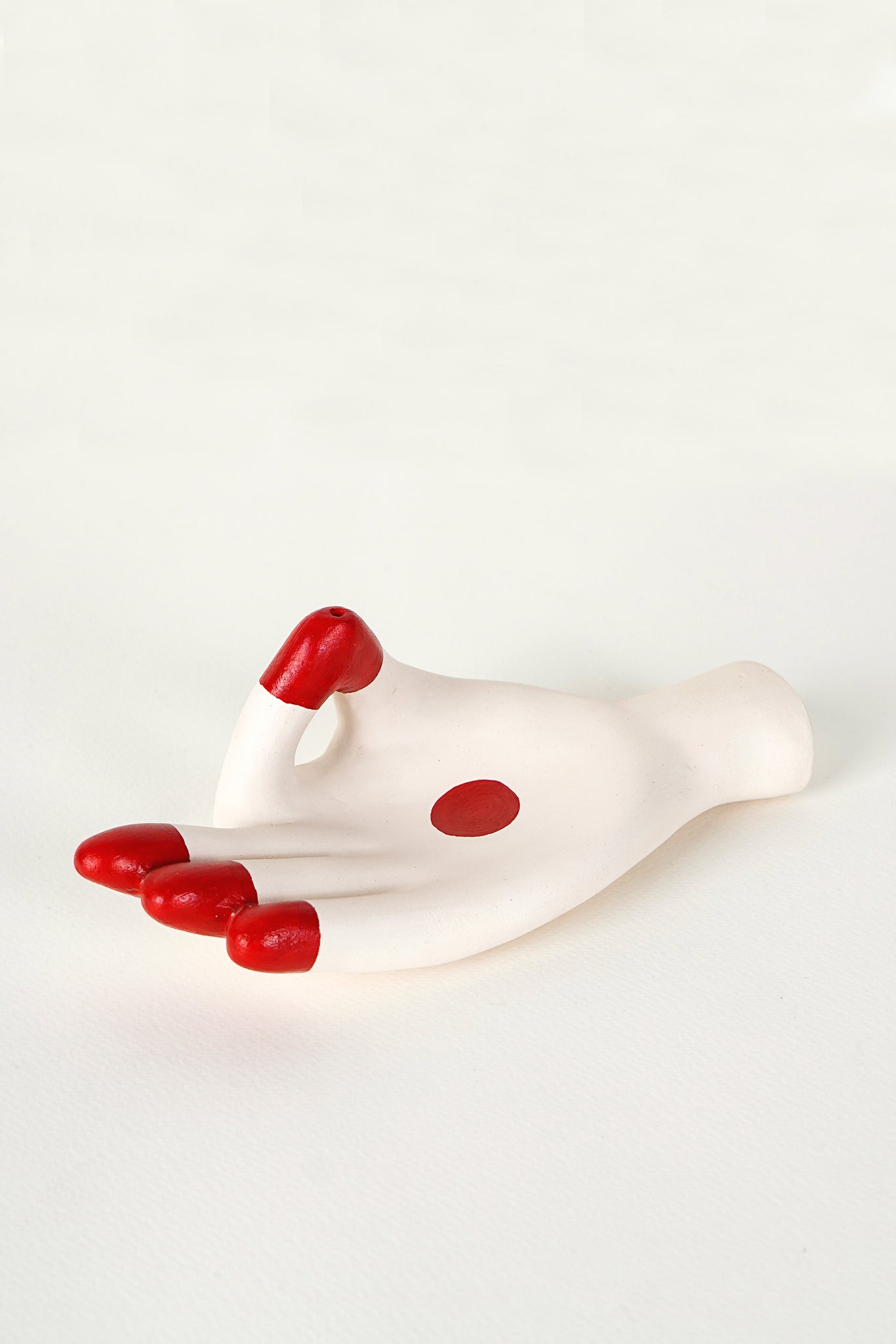 Alta Incense Holder with Claymen [White & Red]