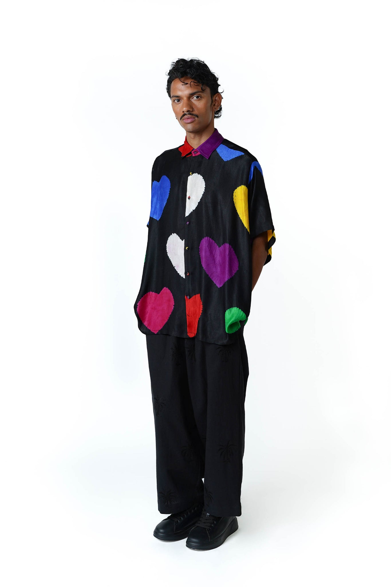 Boyfriend SS Shirt [Heart 4U Shibori]