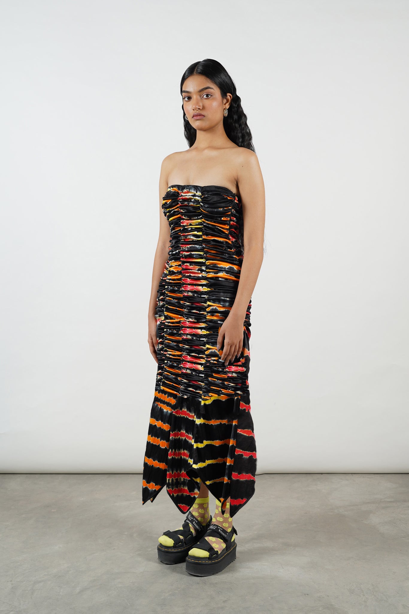 Lava Pleated Tube Dress - S
