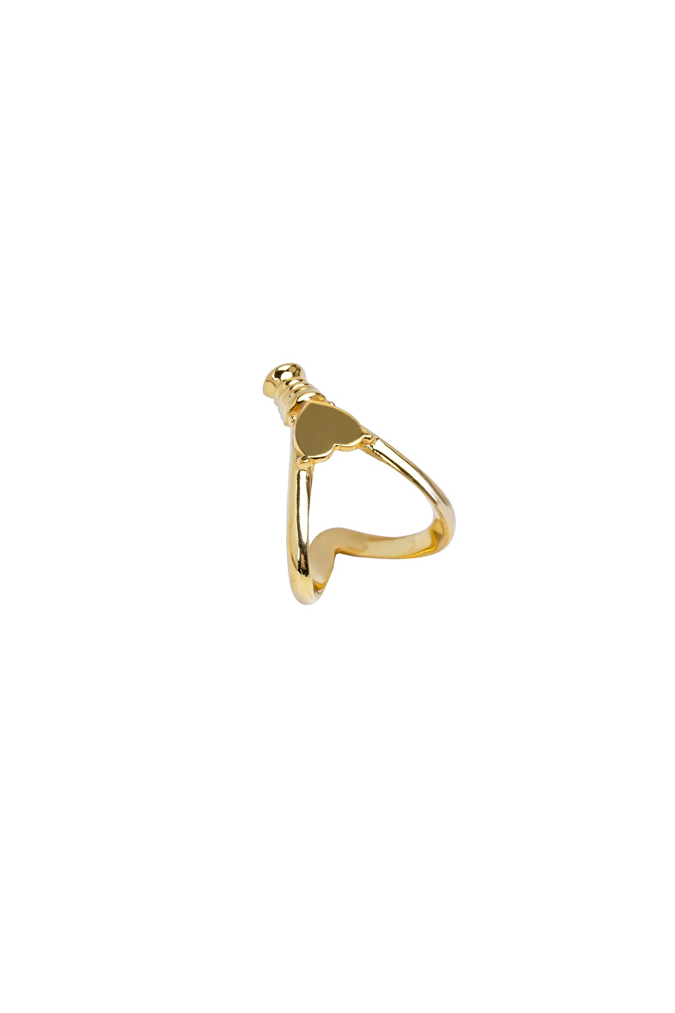 Heart Antaar Ring - Golden