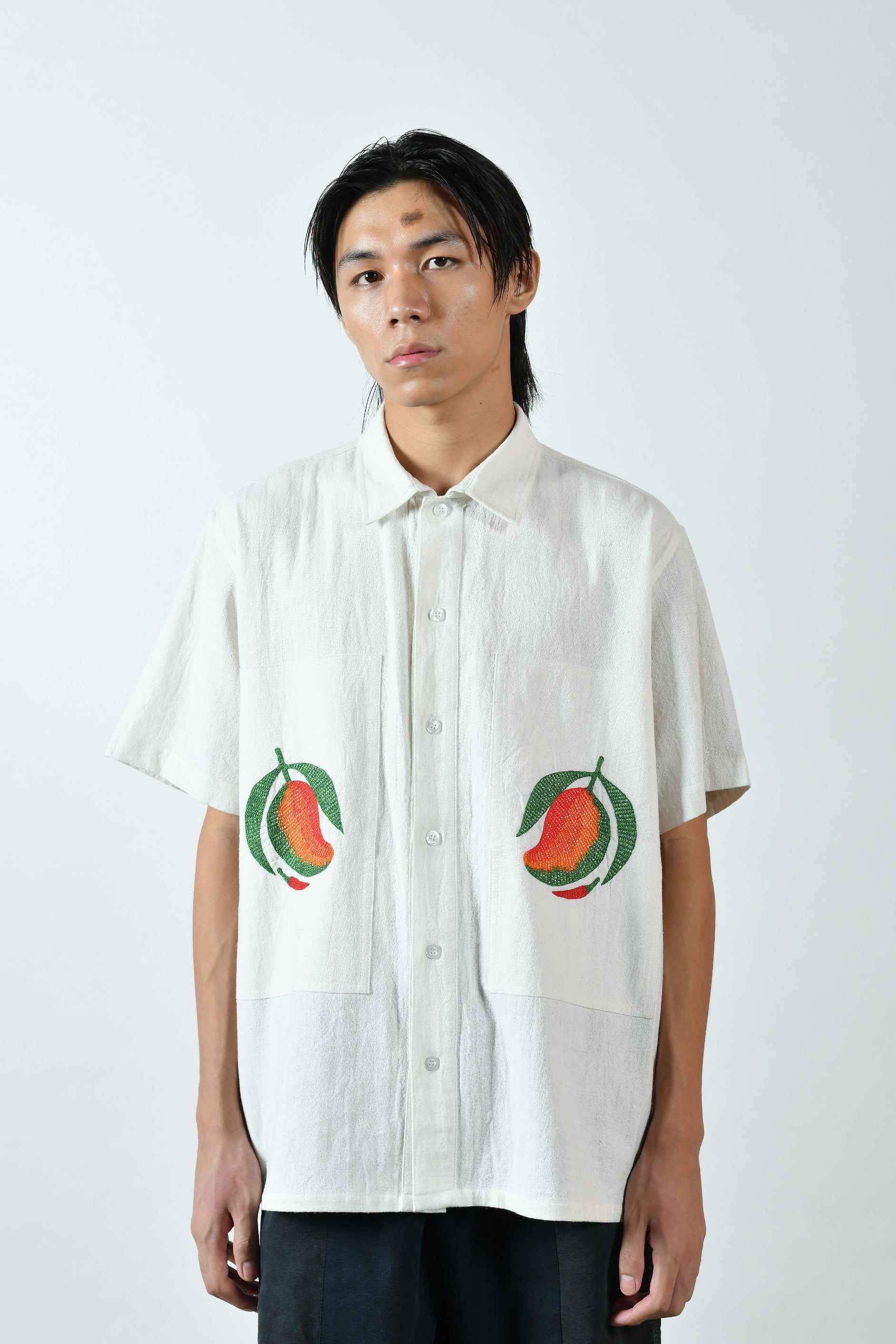 Mango SZN Classic Embroidered Shirt – NORBLACK NORWHITE