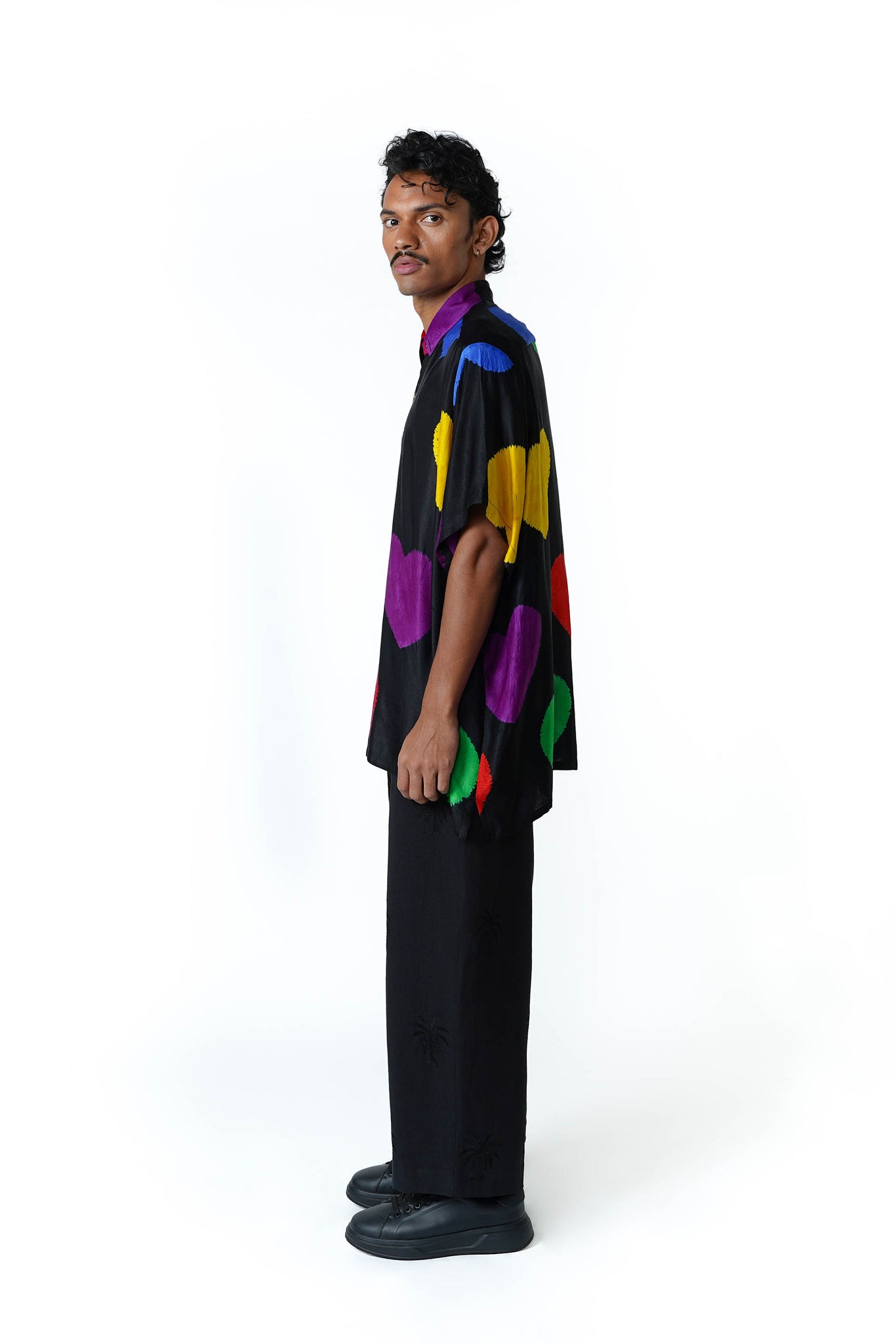 Boyfriend SS Shirt [Heart 4U Shibori]