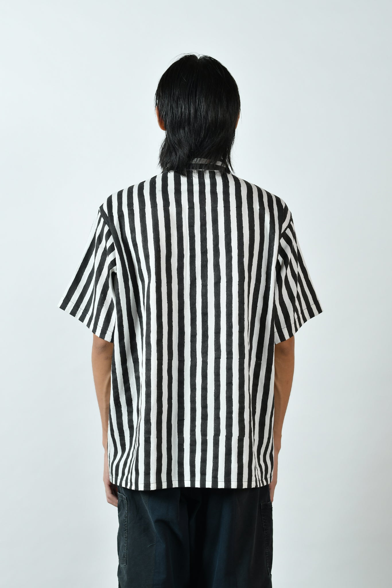 Black or White Classic Striped Shirt