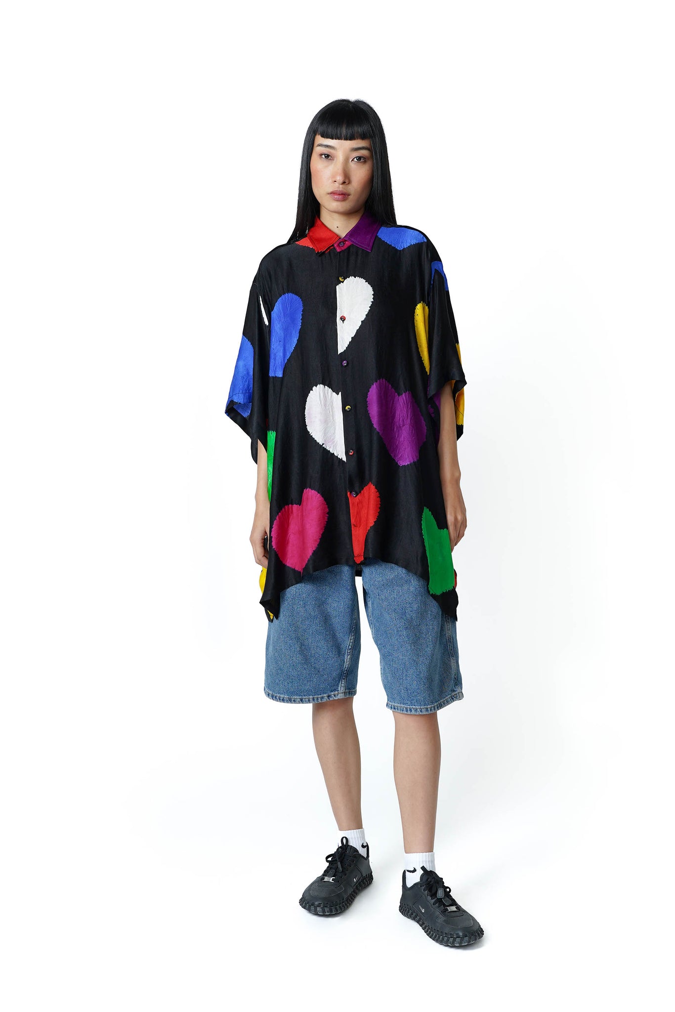 Boyfriend SS Shirt [Heart 4U Shibori]
