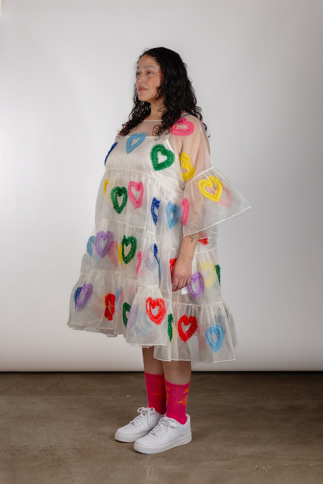 All Hearts Multi Tier Dress [White]