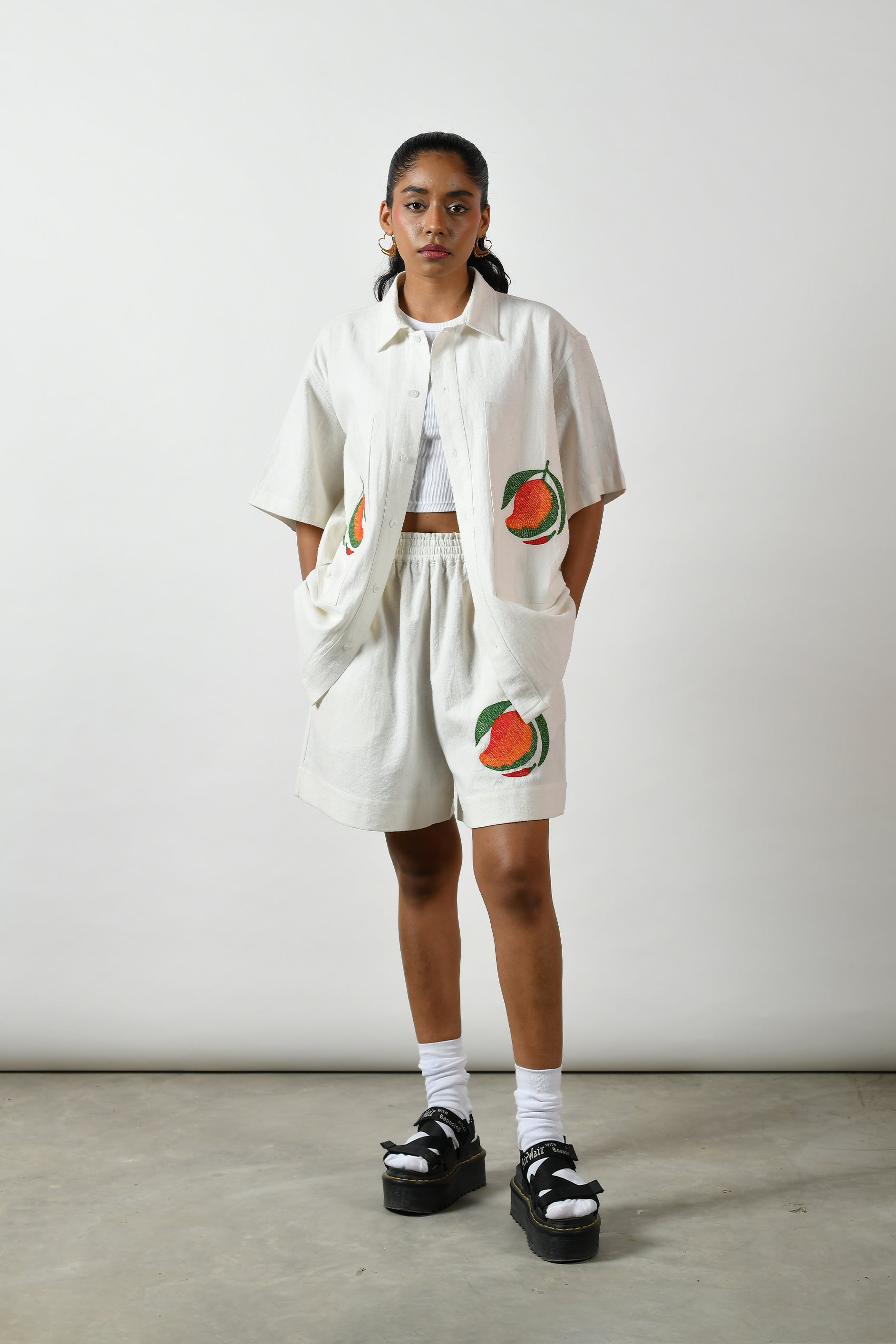 Mango SZN Classic Embroidered Shirt – NORBLACK NORWHITE