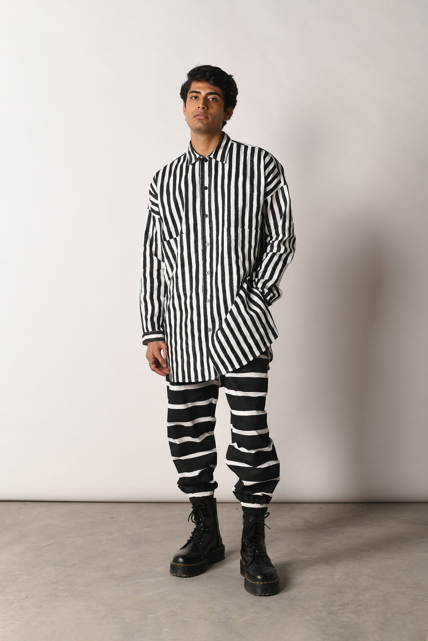Zebra Fish Stripe Shirt - S, XL