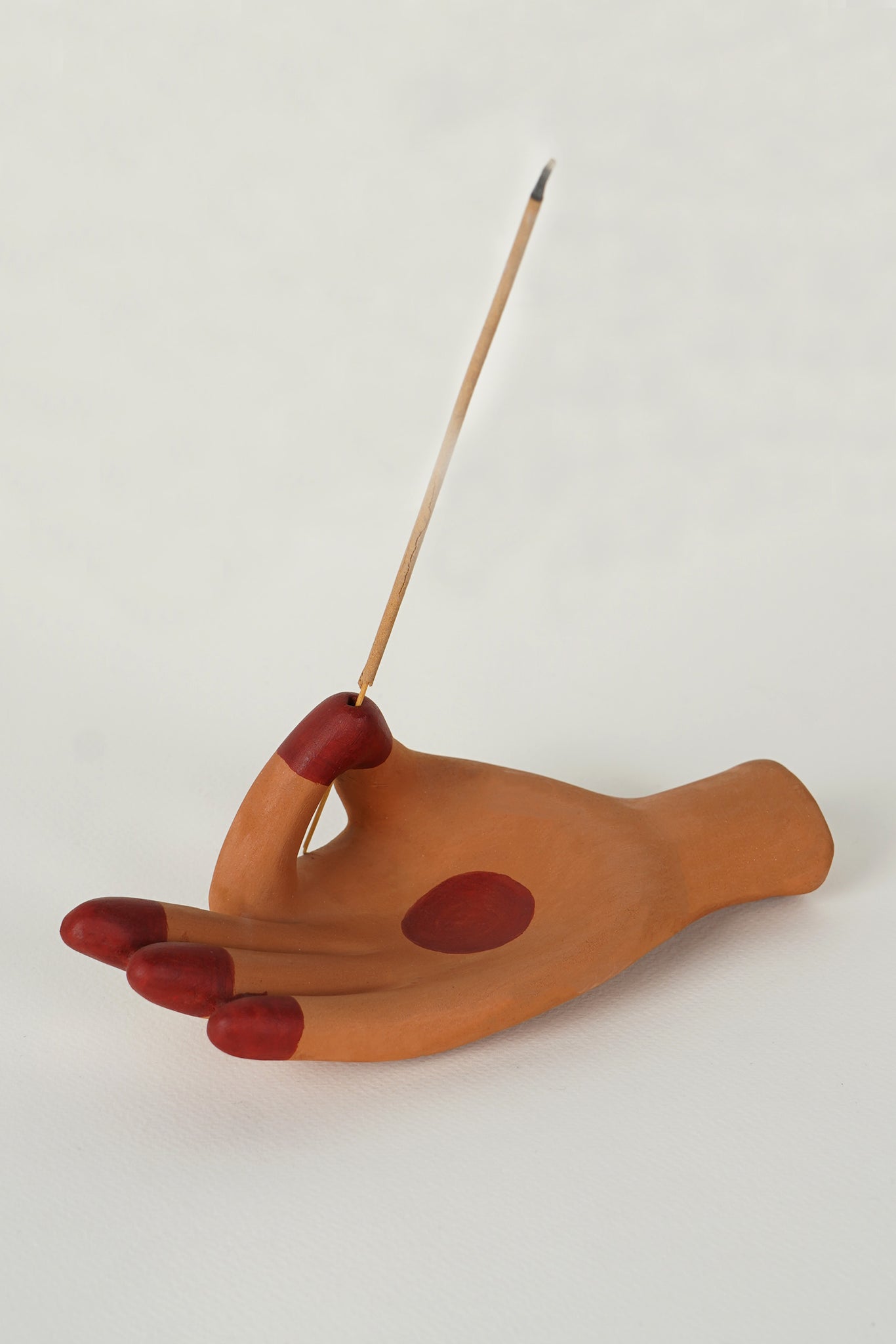 Alta Incense Holder with Claymen [Terracota & Red]