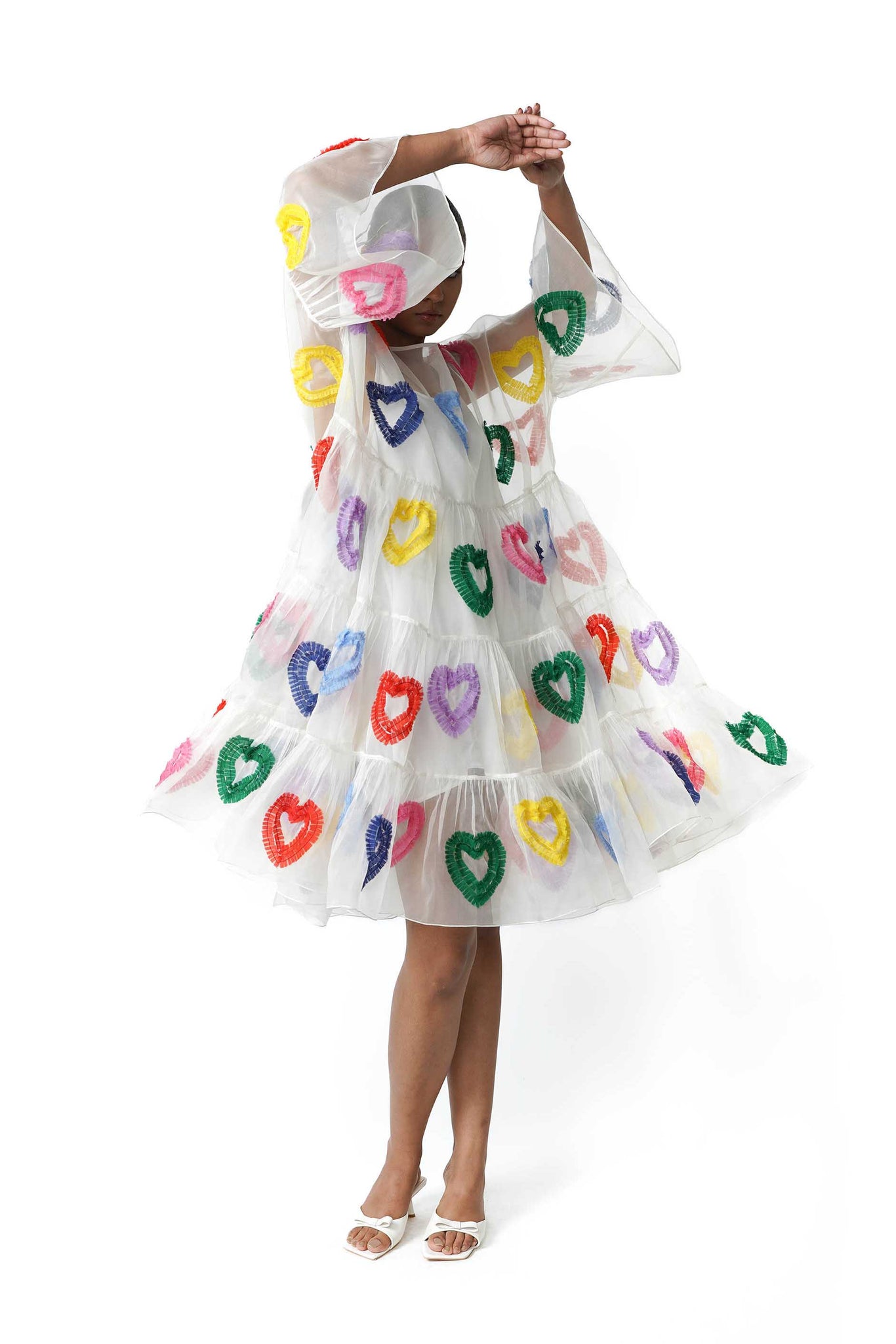 All Hearts Organza Tier Dress – NORBLACK NORWHITE