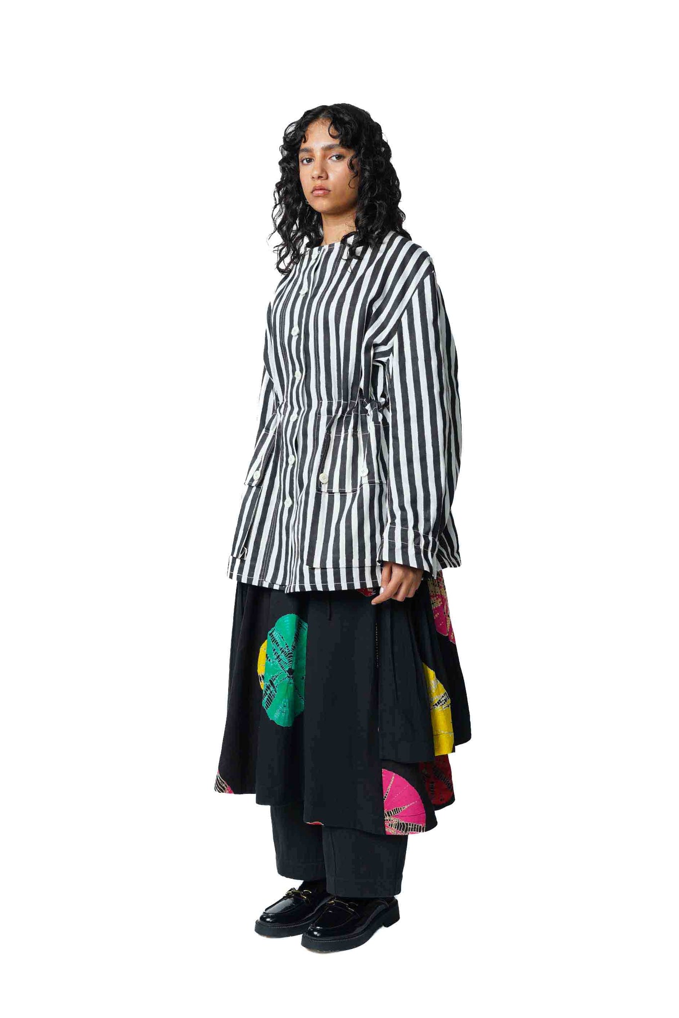 Block Design Jacket Block Printed Utility Jacket – NORBLACK NORWHITE
