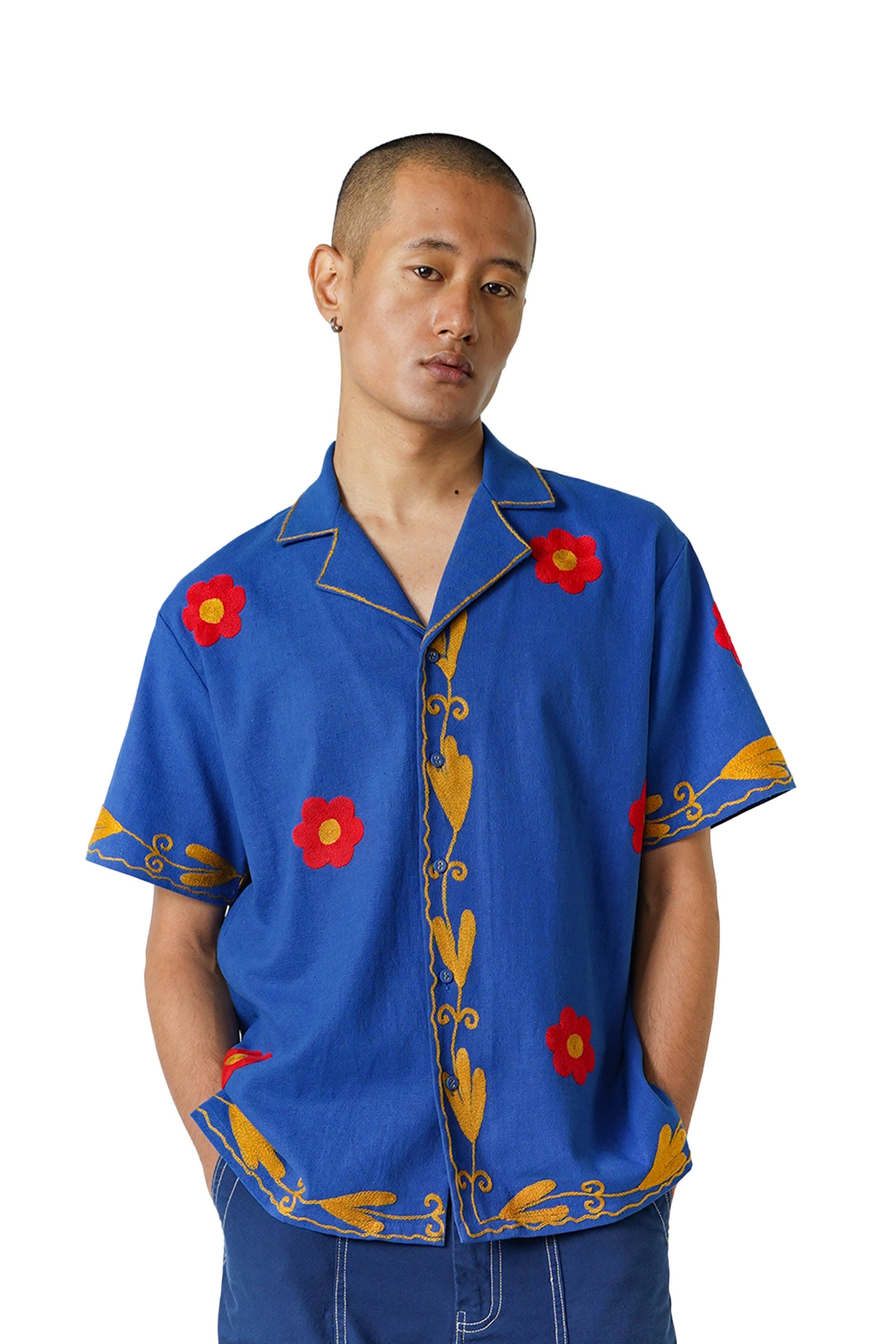 Wildflower Hand Embroidered Shirt – NORBLACK NORWHITE