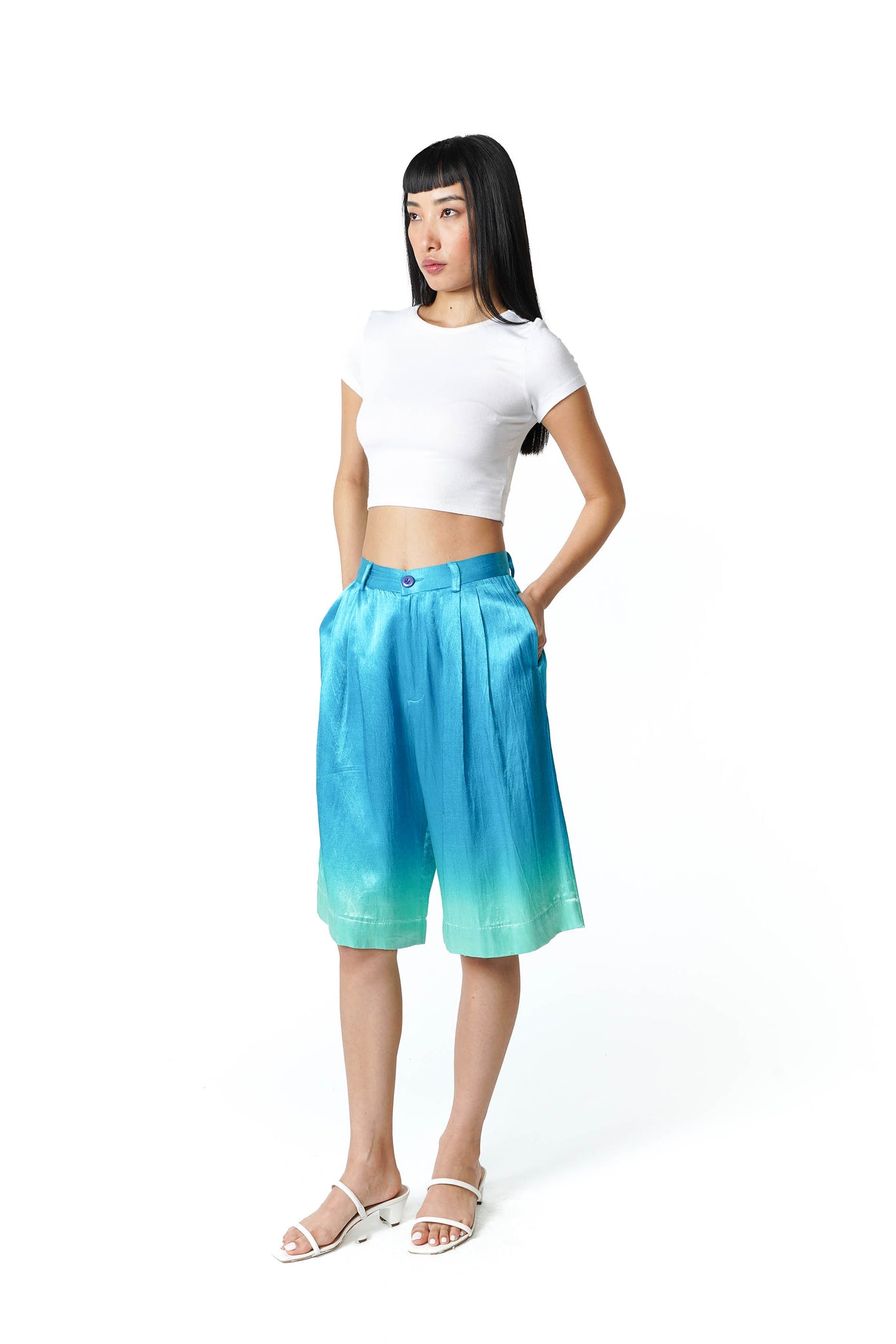 Silk Jhorts [Icey Blue]