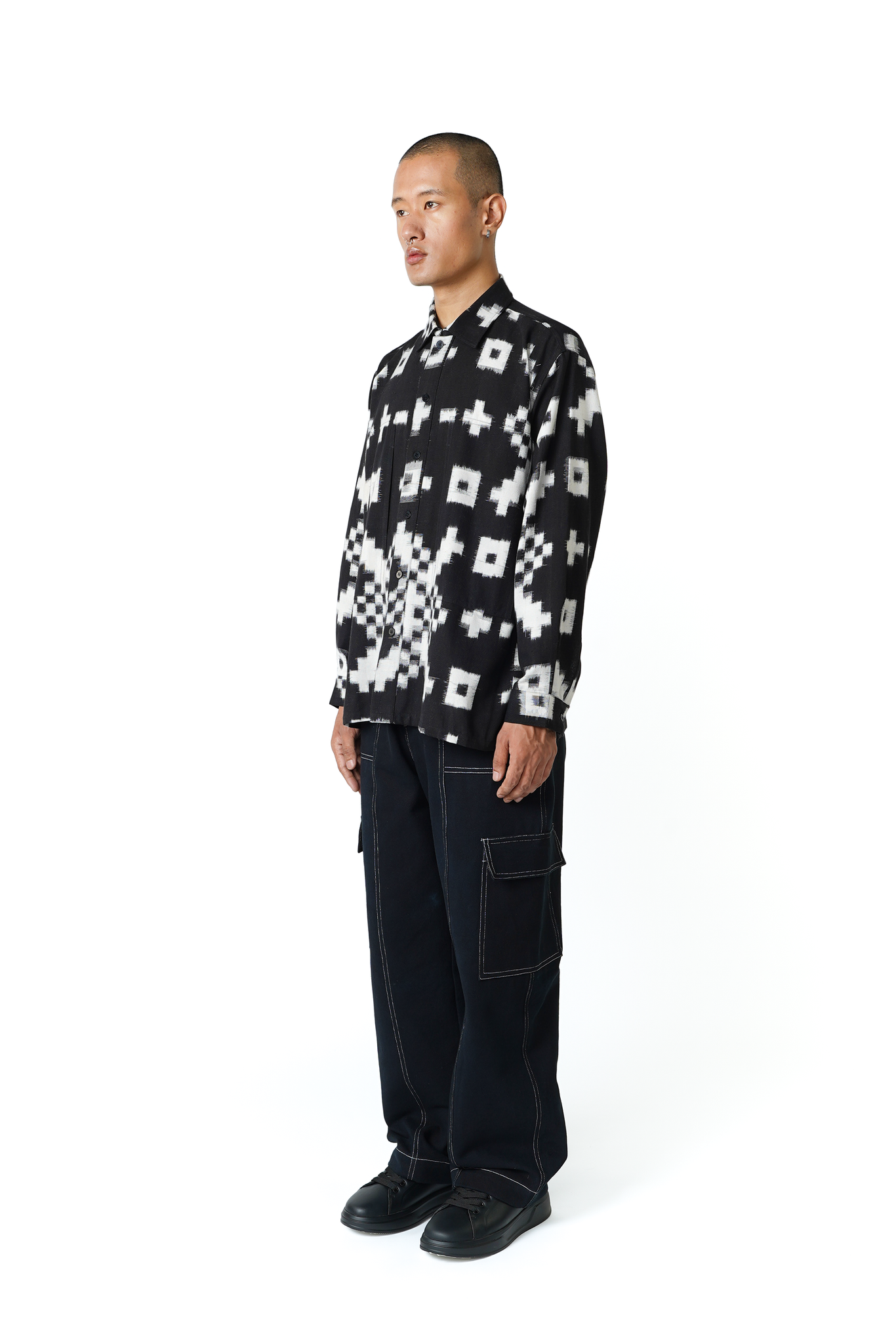Keep it Classic Shirt [Ikat Black]