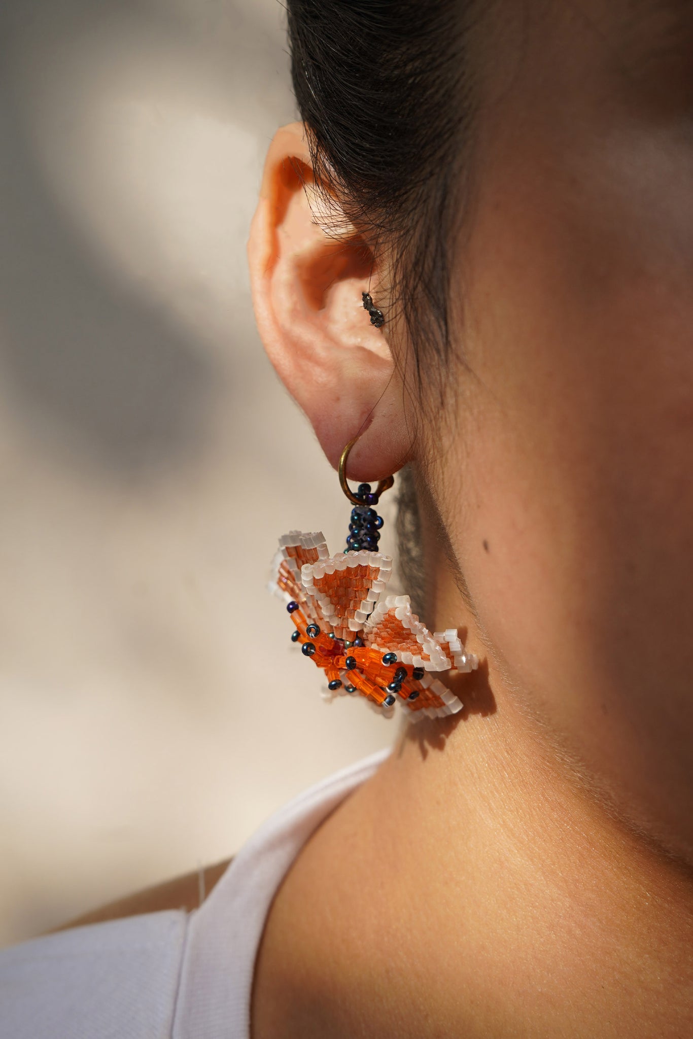 The Orange Star Earrings
