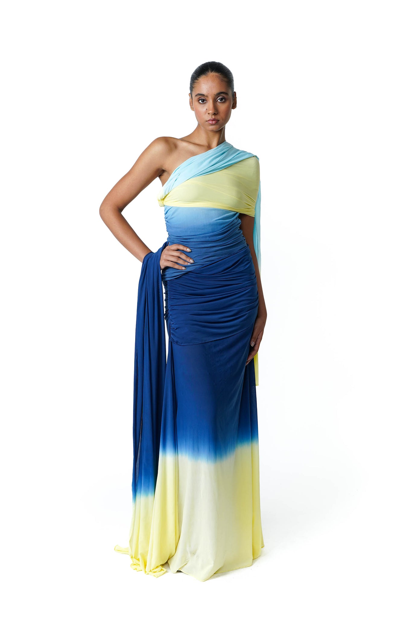 Blue Hues Saree Dress