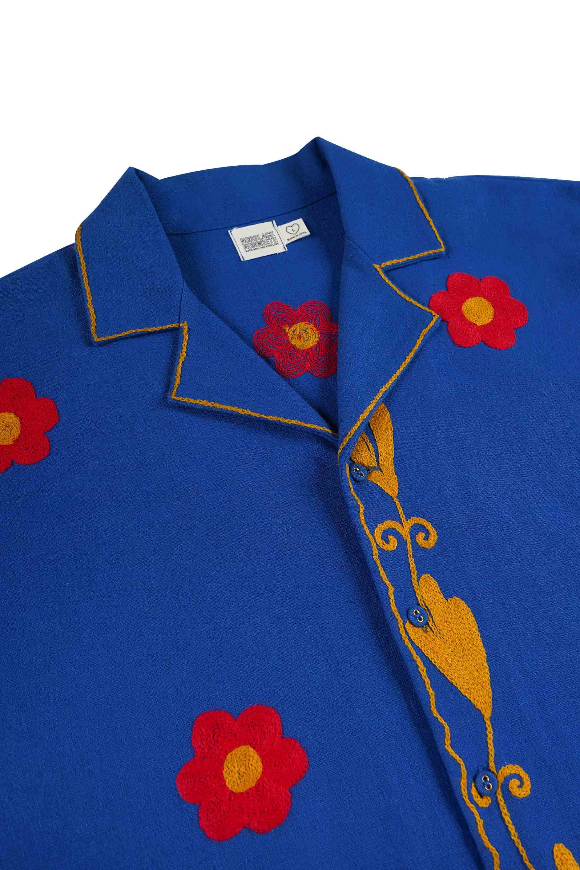 Wildflower Hand Embroidered Shirt – NORBLACK NORWHITE