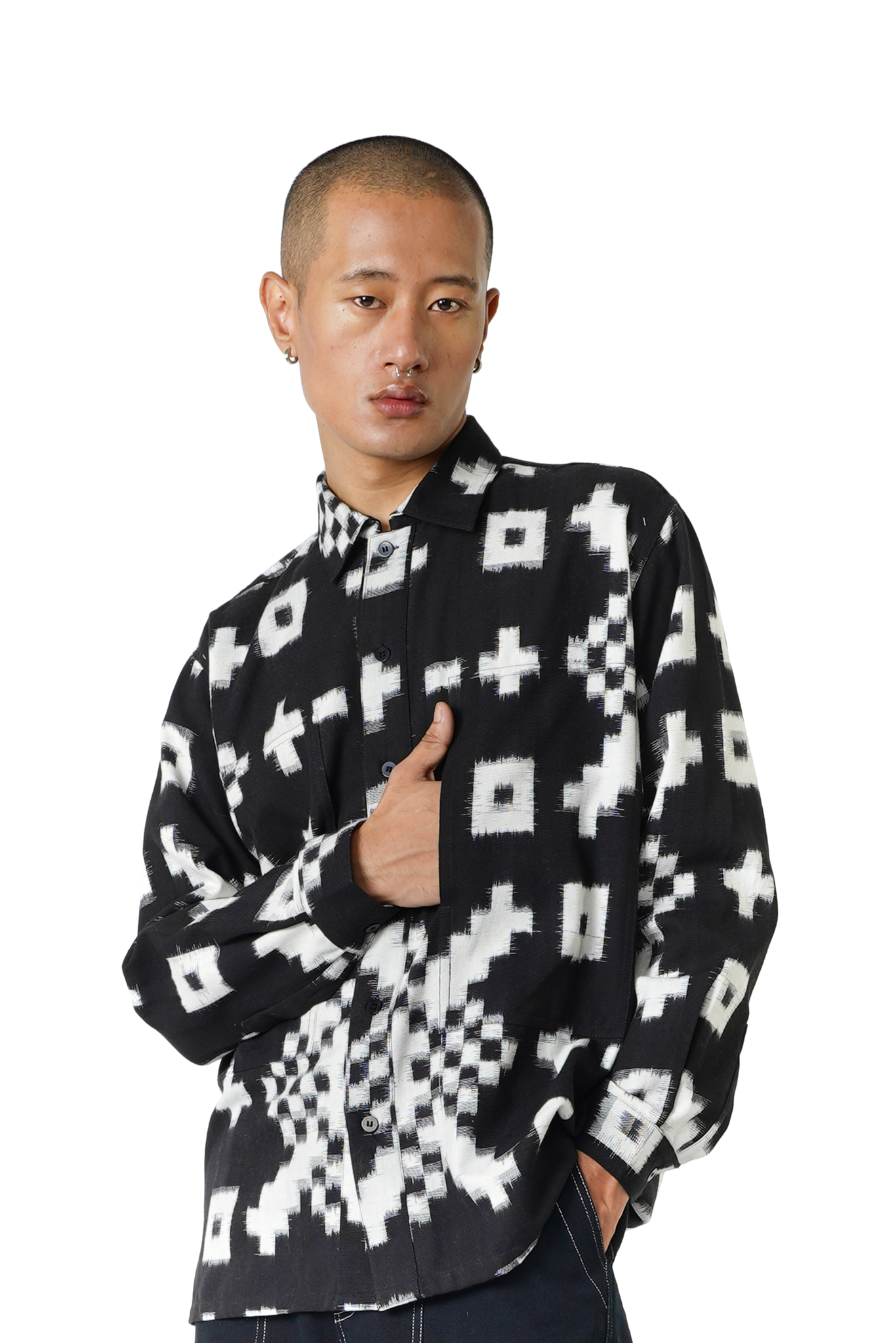 Keep it Classic Shirt [Ikat Black]