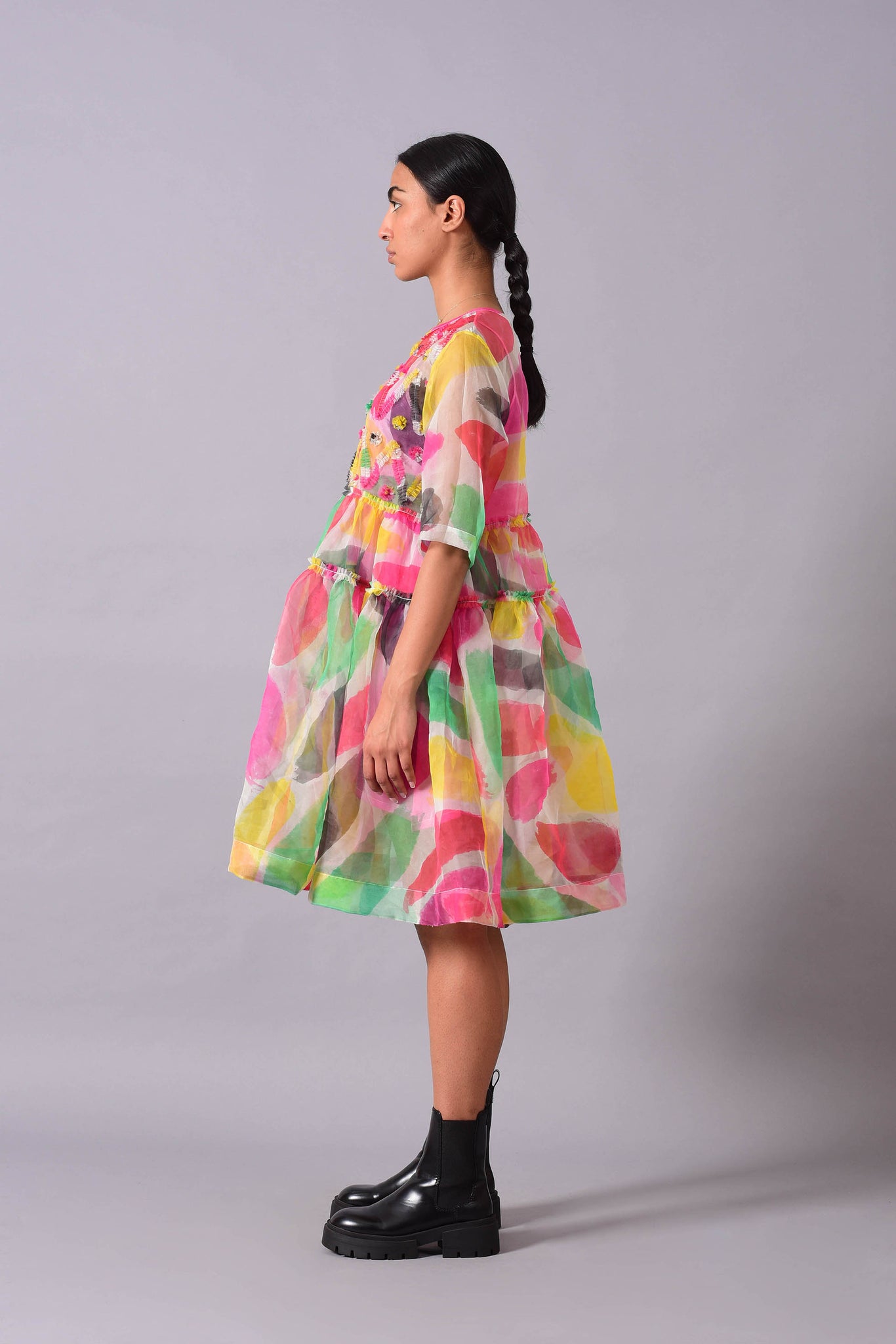 Blossom Painted Tier Dress - XS, XL