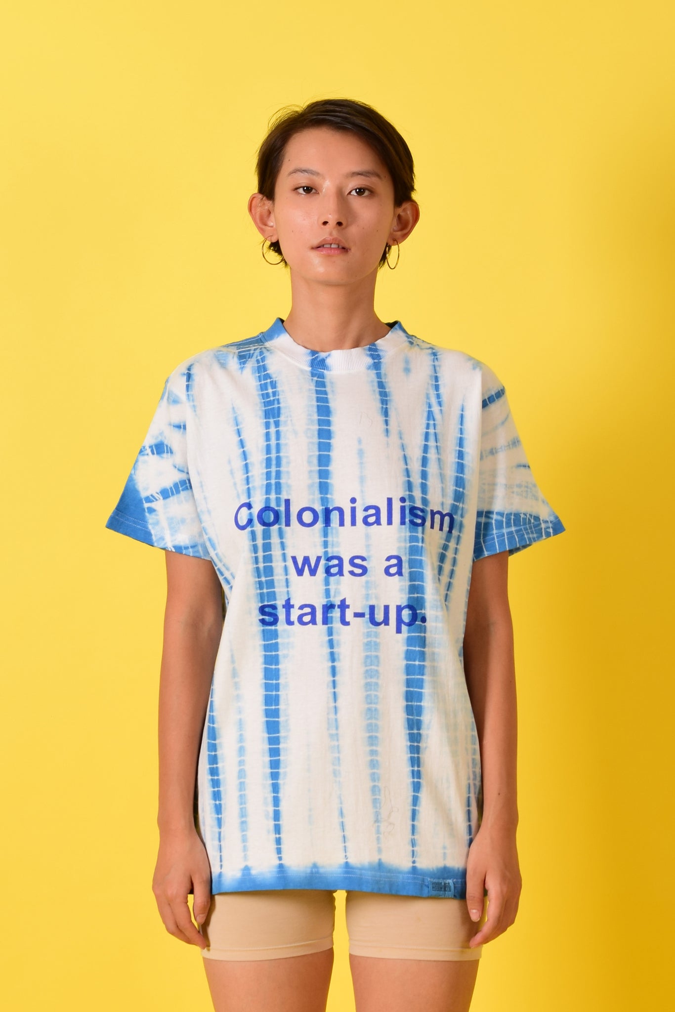 Colonialism Was A Start- Up Tee - Blue